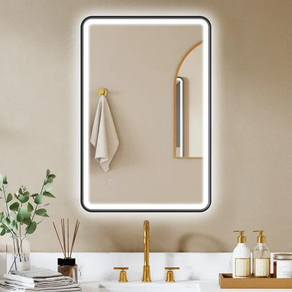 HOMCOM LED-Spiegel von HOMCOM, 60 × 90 cm
