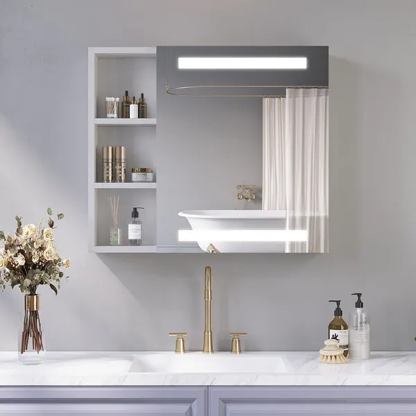 AQUALAVOS Spiegelschrank von AQUALAVOS, 70 × 60 cm