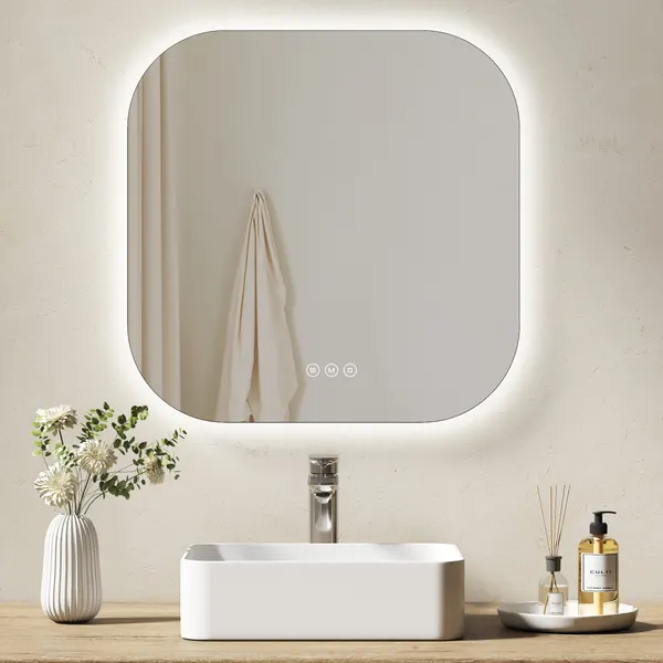 EMKE LED-Spiegel von EMKE, 50 × 50 cm