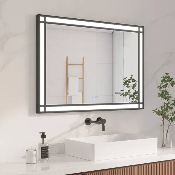 AQUALAVOS LED-Spiegel von AQUALAVOS, 100 × 70 cm