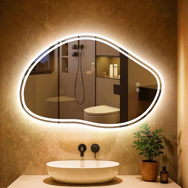 PESENXAN LED-Spiegel von PESENXAN, 80 × 53 cm