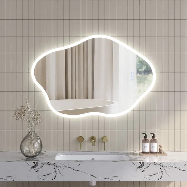AQUALAVOS LED-Spiegel von AQUALAVOS, 90 × 60 cm